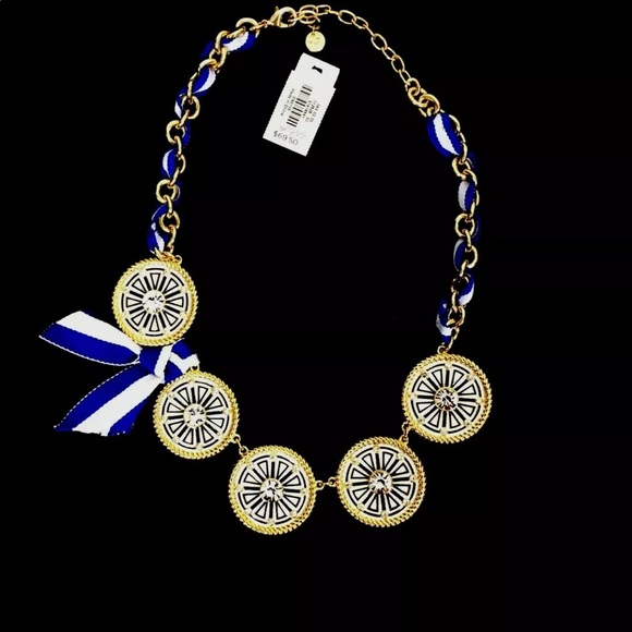 Talbots Gold Sequence & Rinbbo Statement Necklace - Picture 3 of 5